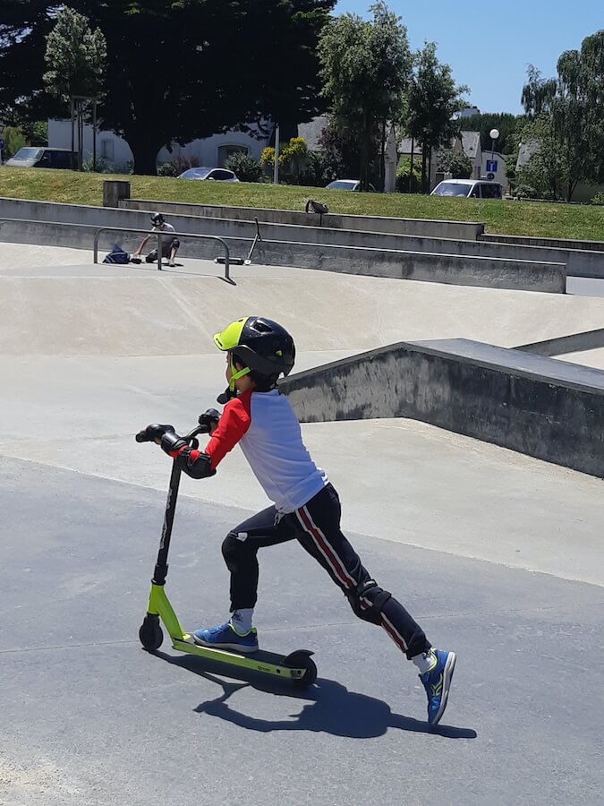 Skatepark en trottinette