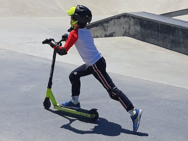 Skatepark en trottinette
